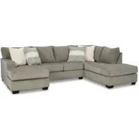 Creswell 2-pc. Sectional with Chaise in Stone by Ashley Furniture