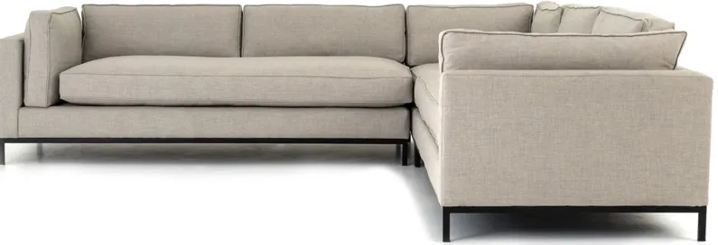 DuPar 3-pc. Sectional Sofa in Bennett Moon by Four Hands