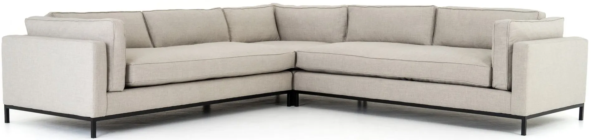 DuPar 3-pc. Sectional Sofa in Bennett Moon by Four Hands