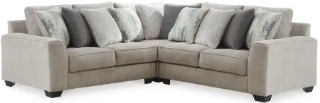 Ardsley 3-pc. Sectional in Pewter by Ashley Furniture