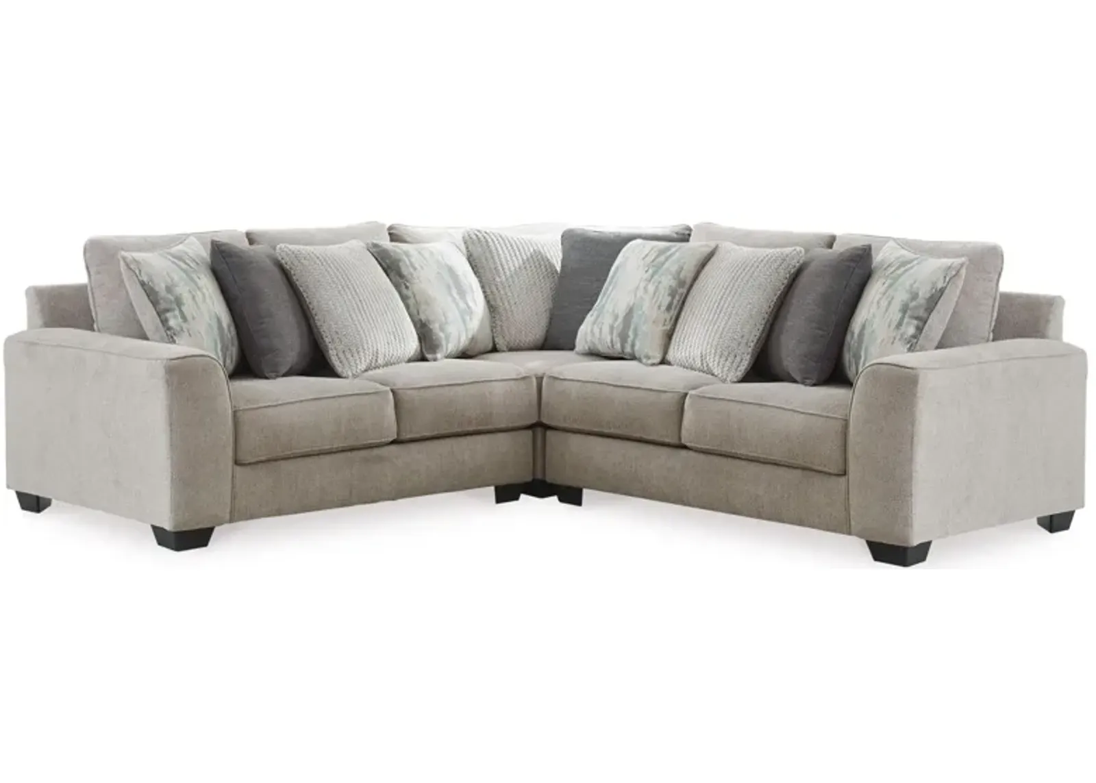 Ardsley 3-pc. Sectional in Pewter by Ashley Furniture