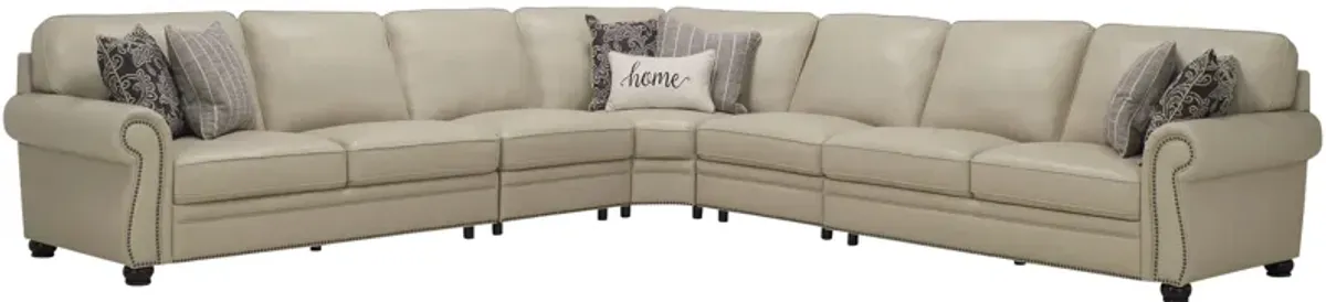 Gilmore 5-pc. Sectional in Off-White by Bellanest