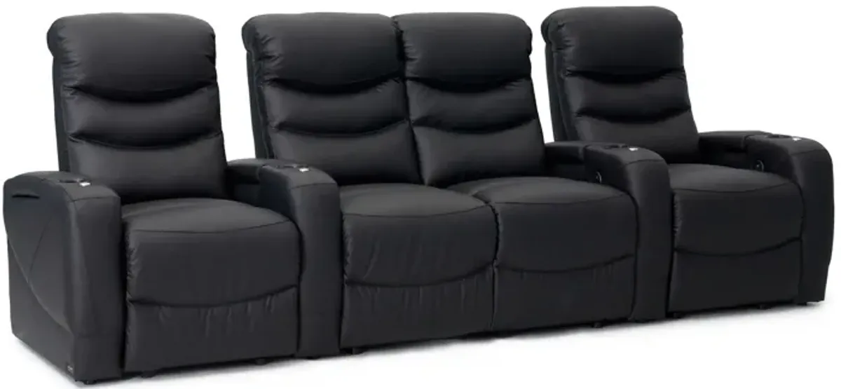 Majestic 4-pc. Leather Power-Reclining Sectional Sofa