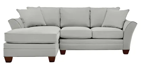 Foresthill 2-pc. Left Hand Chaise Sectional Sofa in Suede So Soft Platinum by H.M. Richards