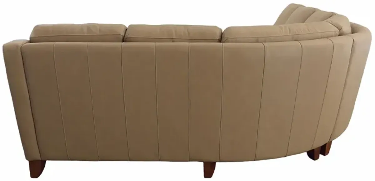 Pavia 2-pc. Sectional in Denver Fawn by Omnia Leather