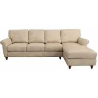 Cameo Sectional -2pc. in Valentino Skylight by Omnia Leather