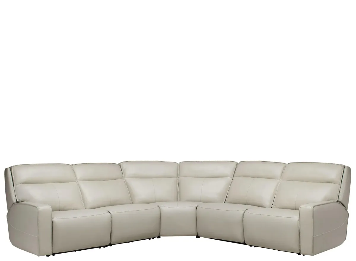 Beckett 5-pc. Power Sectional in Caesar Ivory by Bellanest