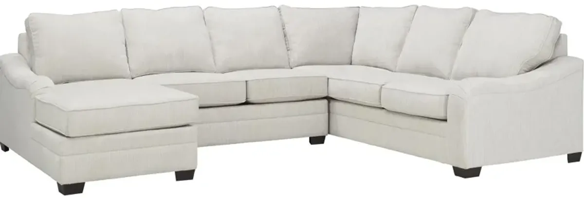 Caid 3-pc. Chenille Sectional Sofa