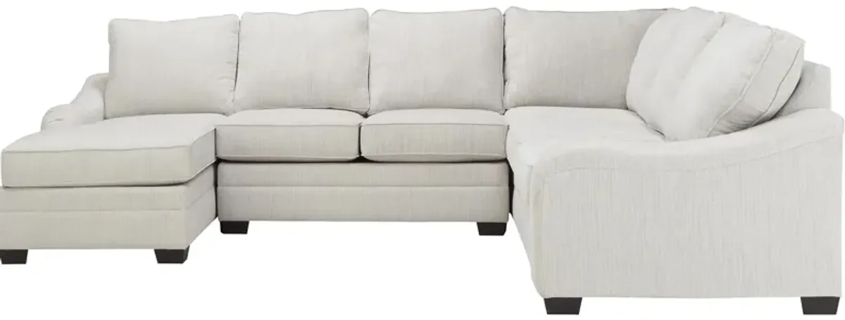 Caid 3-pc. Chenille Sectional Sofa