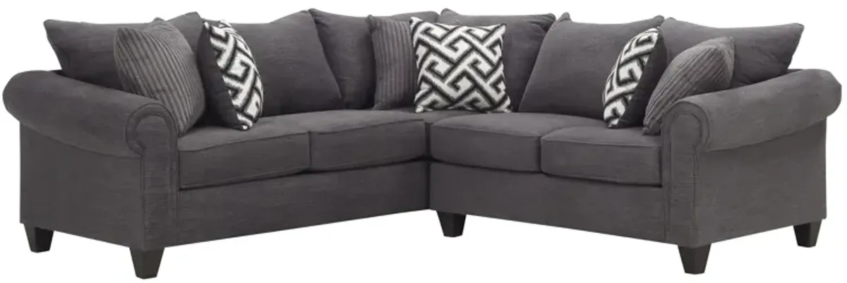 Piper 2-pc. Chenille Sectional Sofa