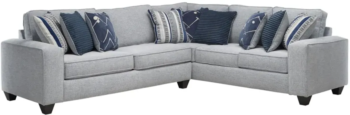 Alston 2-pc. Sectional in Persia Indigo by Albany Furniture