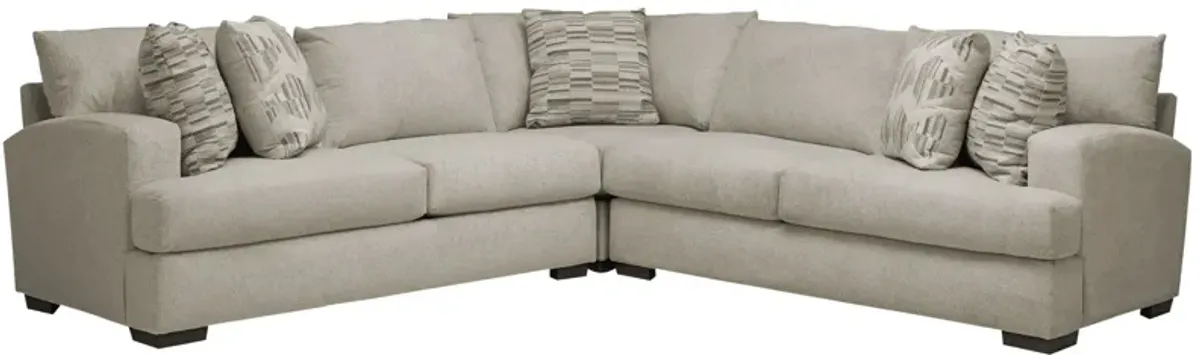 Haley 3-pc. Sectional in Haley Ivory by Style Line