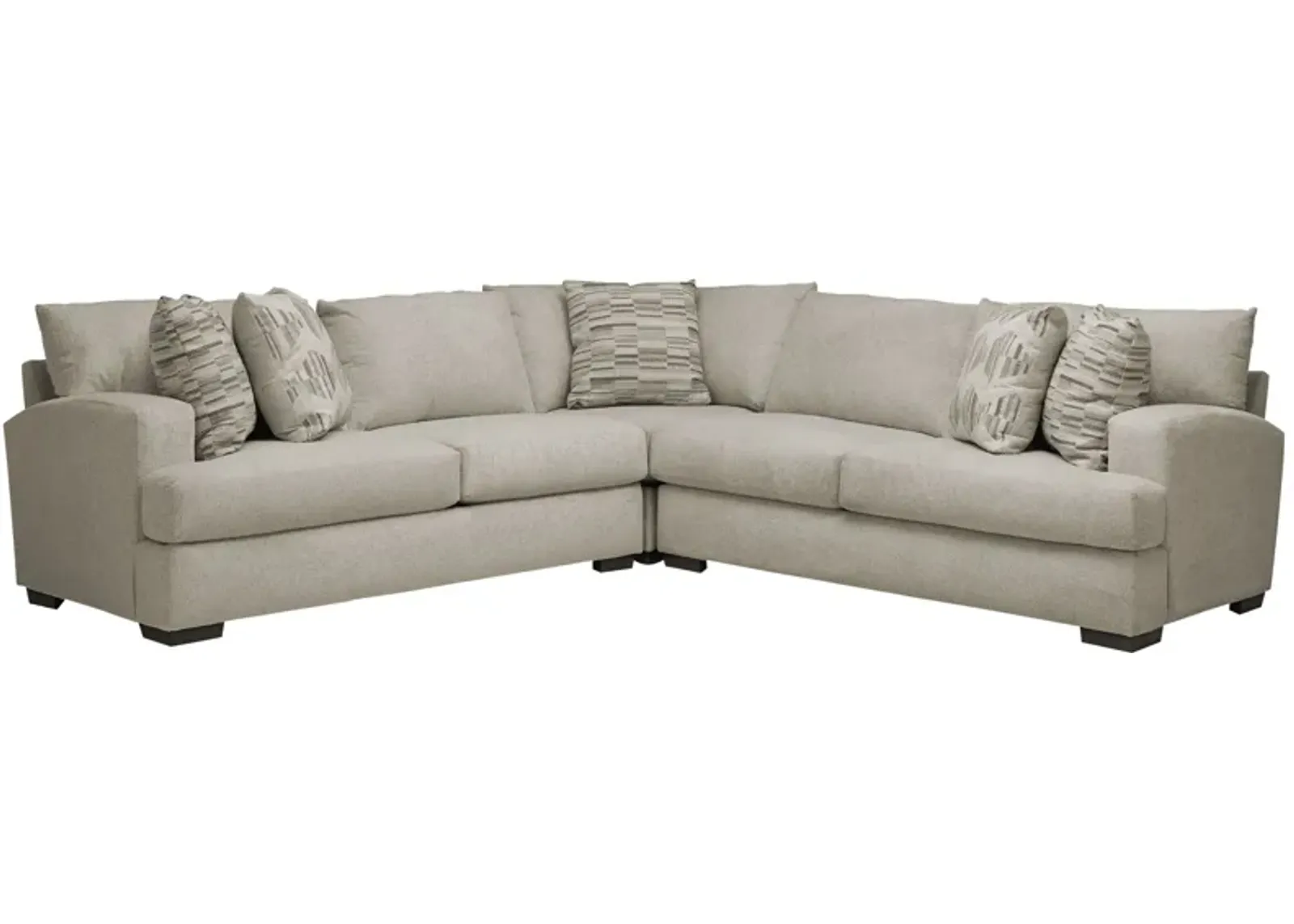 Haley 3-pc. Sectional in Haley Ivory by Style Line