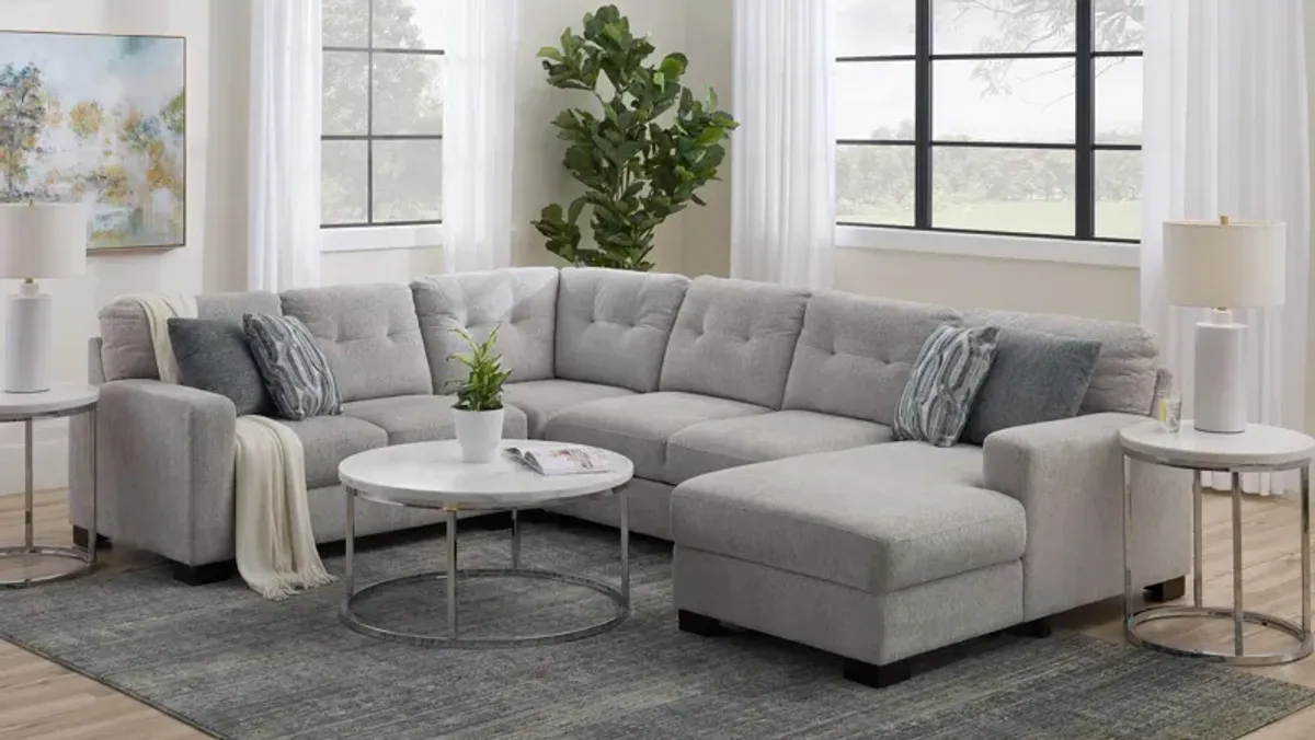 Pierce 4-pc. Sectional w/ Pop Up Sleeper