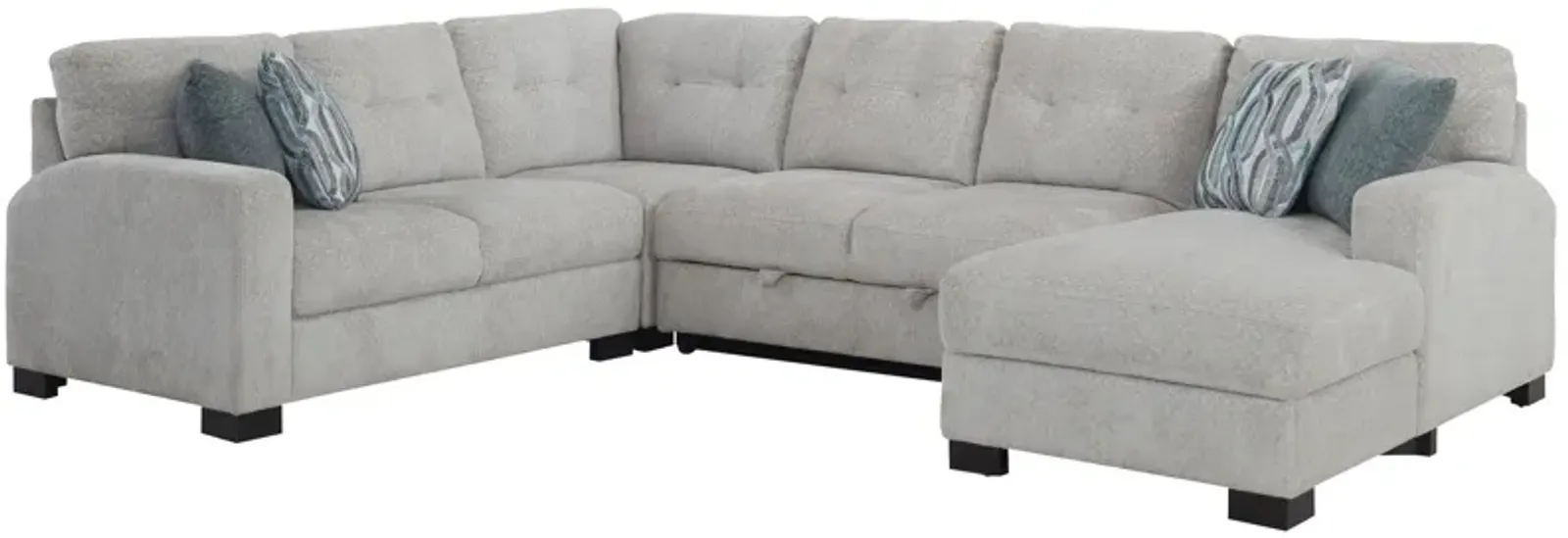 Pierce 4-pc. Sectional w/ Pop Up Sleeper