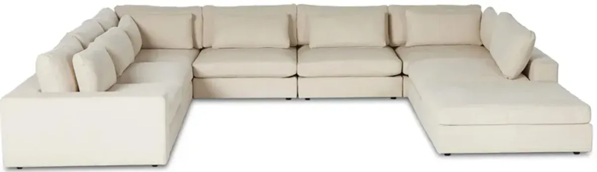 Bloor 8-pc. Sectional Sofa W/ Ottoman in Clairmont Sand by Four Hands