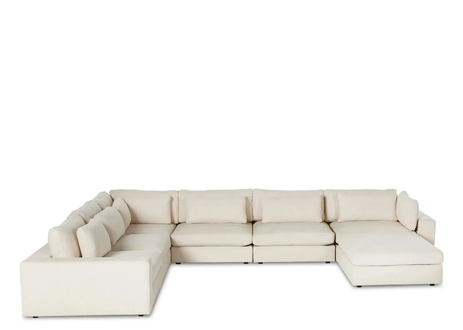 Bloor 7-pc. Sectional Sofa W/ Ottoman in Clairmont Sand by Four Hands