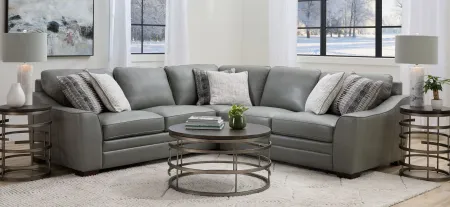 Dorian 3-pc. Sectional in Oasis Light Gray by Bellanest