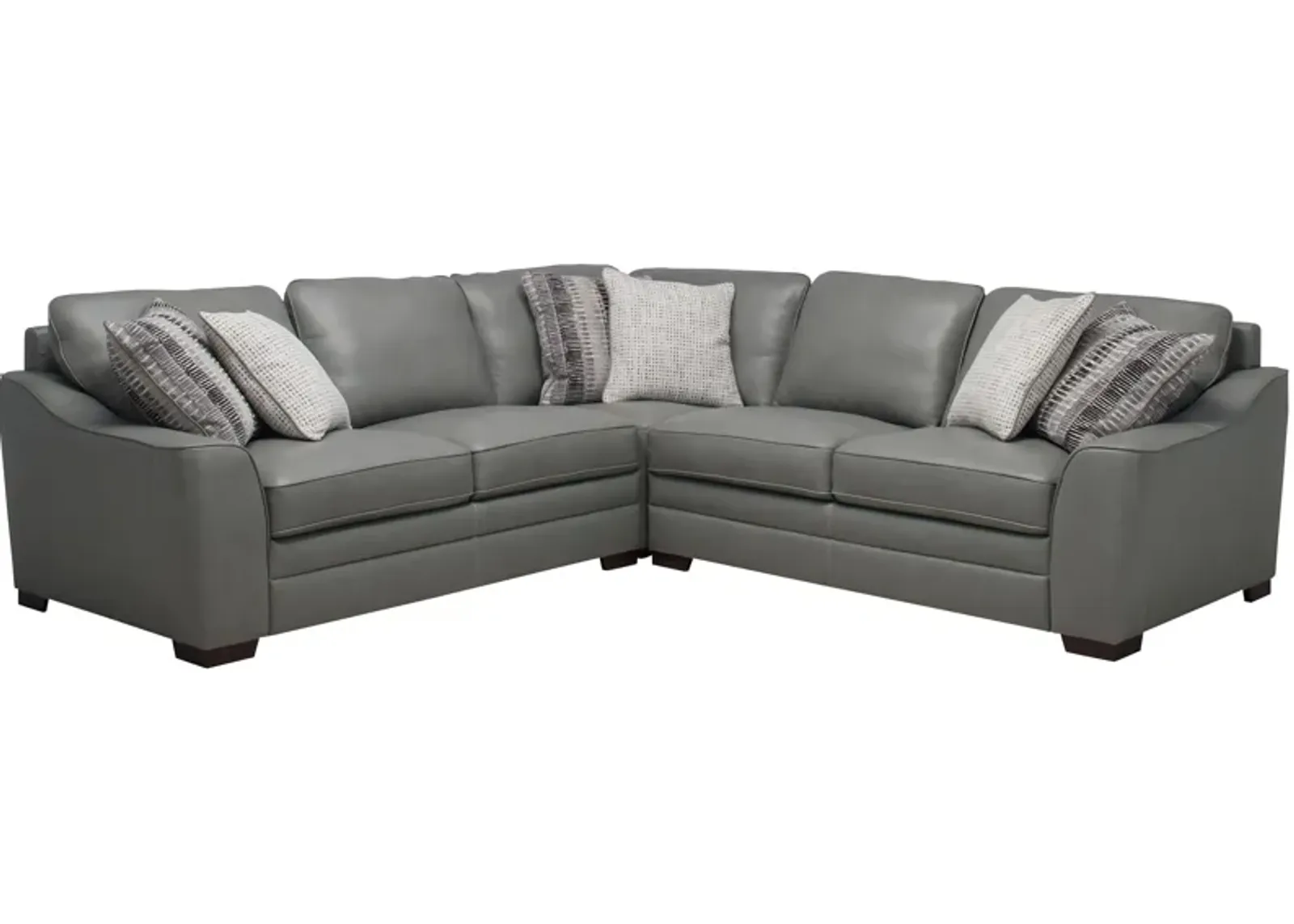 Dorian 3-pc. Sectional in Oasis Light Gray by Bellanest