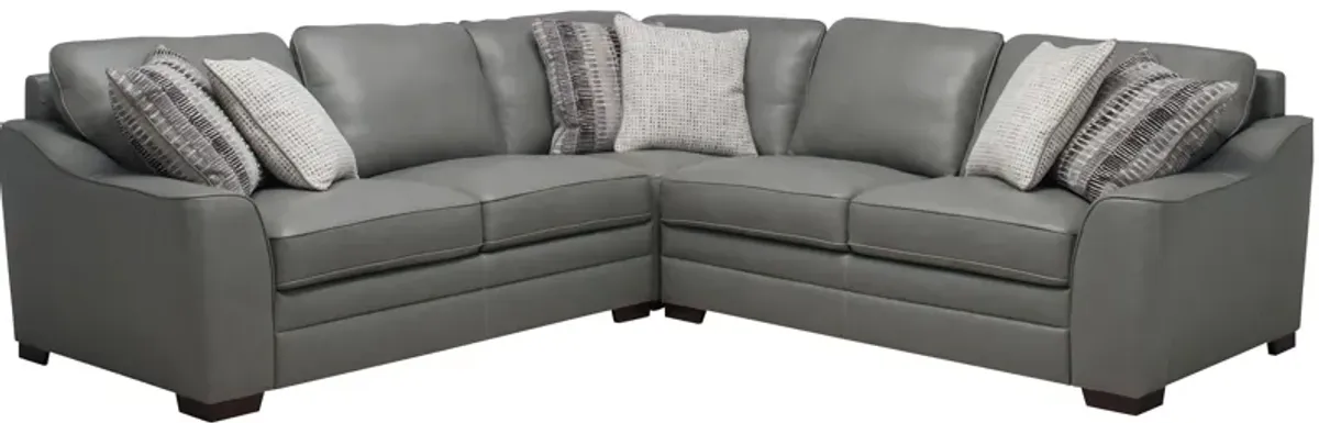 Dorian 3-pc. Sectional in Oasis Light Gray by Bellanest