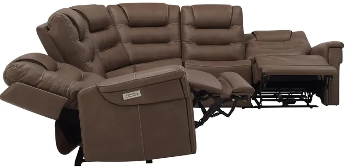 Danbury 5-pc. Power Sectional w/ Power Headrest and Lumbar Support