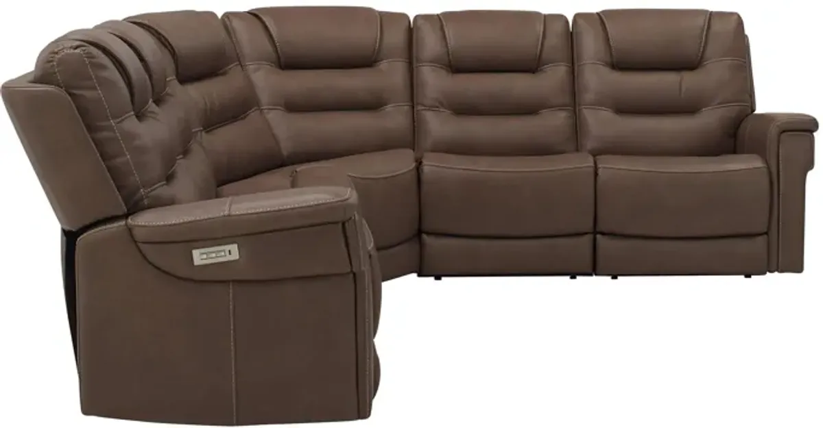 Danbury 5-pc. Power Sectional w/ Power Headrest and Lumbar Support