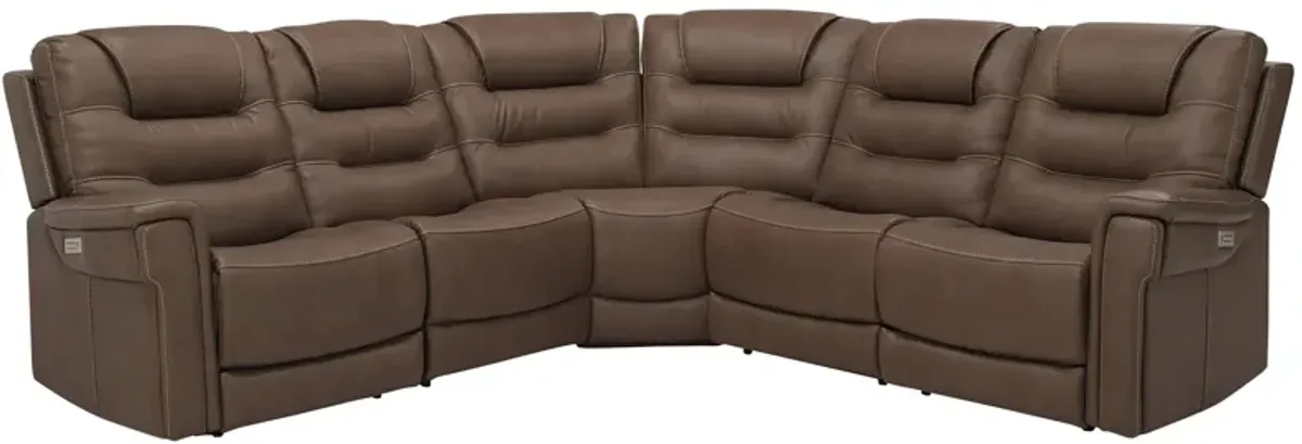 Danbury 5-pc. Power Sectional w/ Power Headrest and Lumbar Support