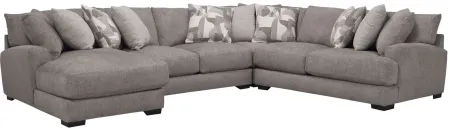 Carter 4-pc. Sectional in Brown, Beige, Gray, Off-White by Bellanest