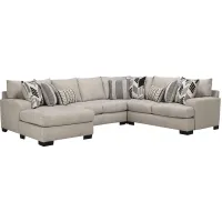 Cooper 4-pc. Sectional in Beige;Brown by Albany Furniture