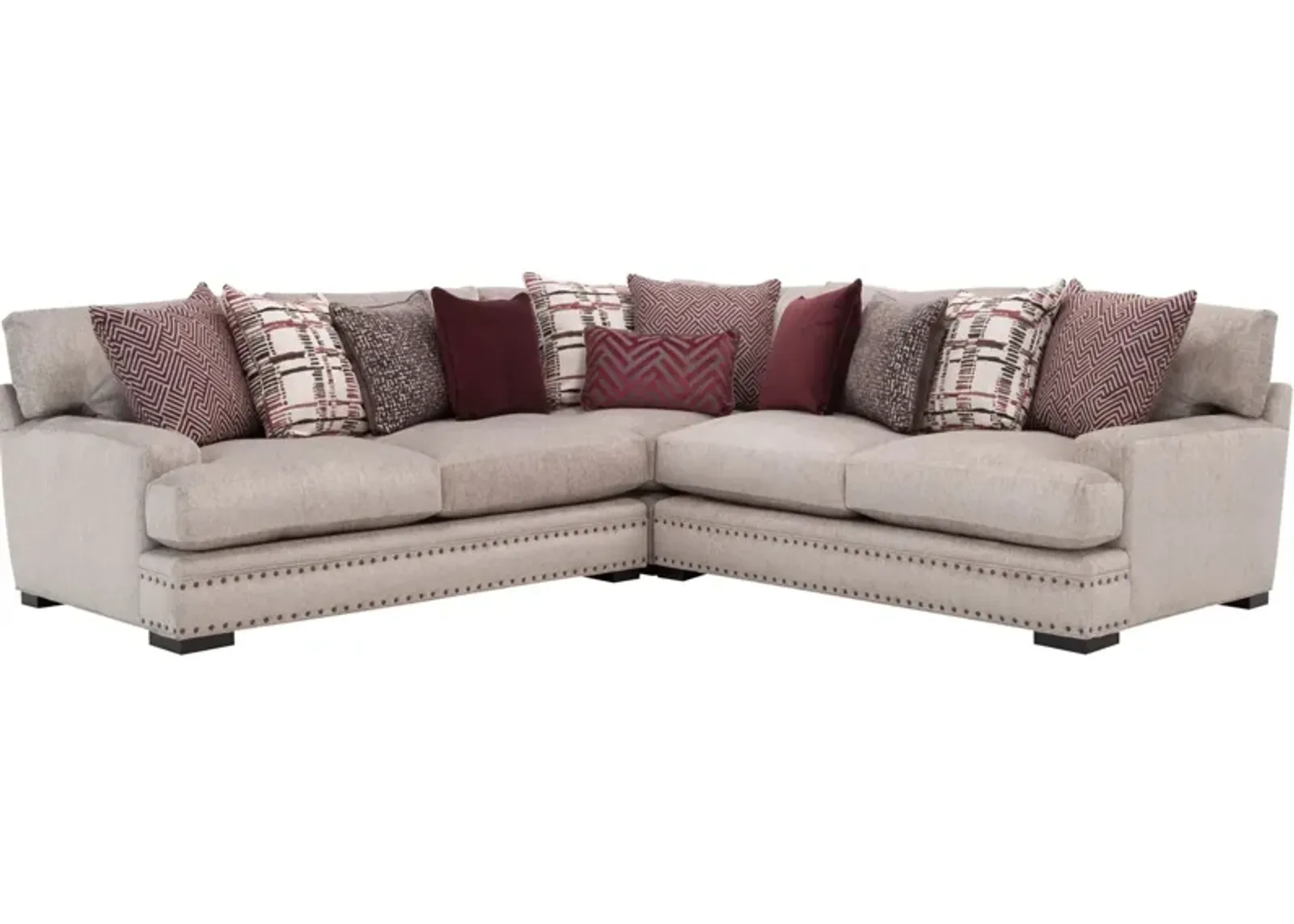 Bayside 3-pc. Sectional Sofa in Bulova Linen by H.M. Richards