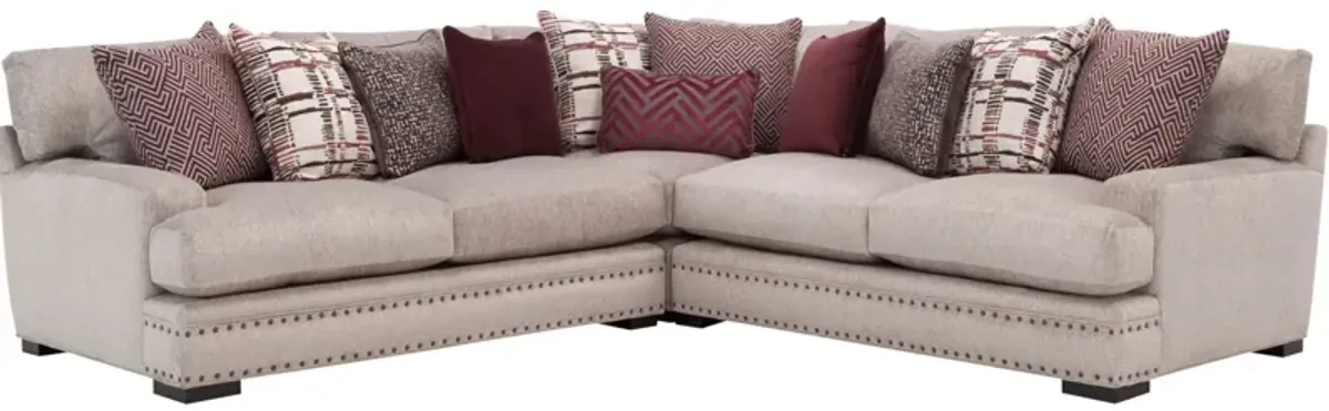 Bayside 3-pc. Sectional Sofa in Bulova Linen by H.M. Richards