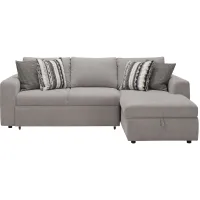 Barry 2-pc. Sofa Chaise in Gray by Bellanest