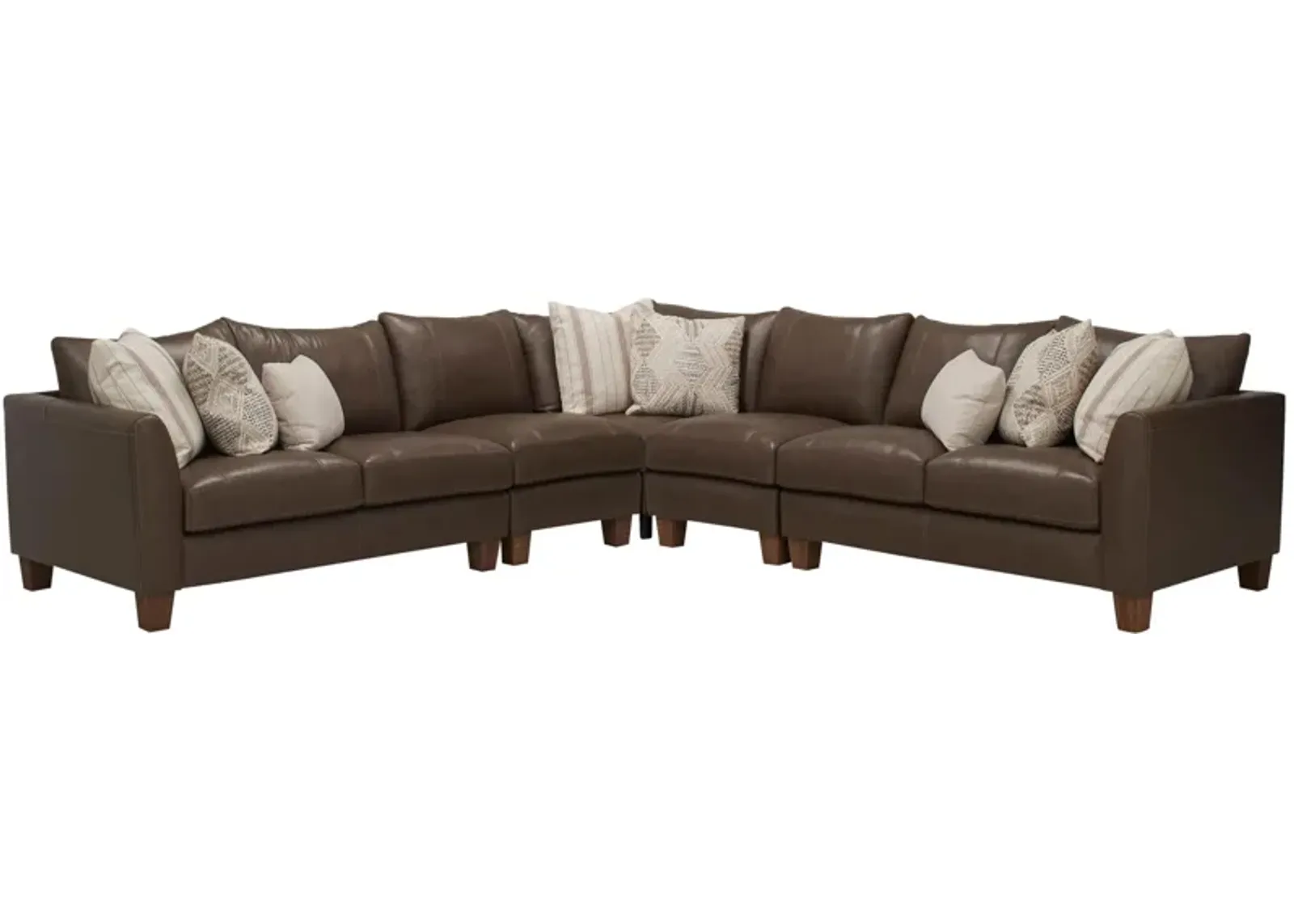 Maxwell 5-pc. Sectional in Brown by Bellanest