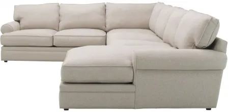 Wilkinson 4-pc. Sectional Sofa in Sugar Shack Putty by H.M. Richards