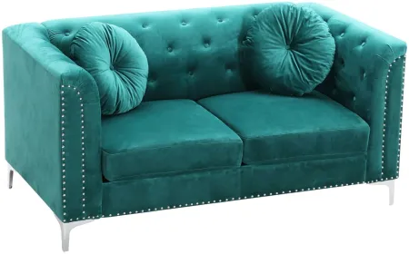 Delray Loveseat in Green by Glory Furniture