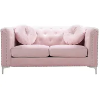 Delray Loveseat in Pink by Glory Furniture