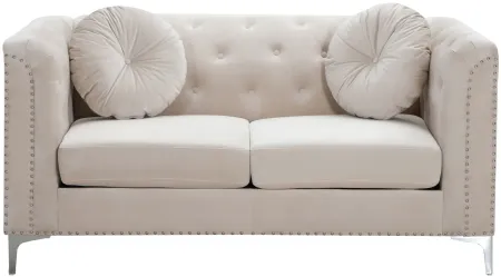Delray Loveseat in Ivory by Glory Furniture