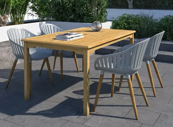 Amazonia Outdoor 5-pc. Rectangular Patio Dining Table Set