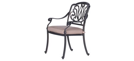 Geneva Outdoor Arm Chair, Set of 2 in Black Rust by Bellanest