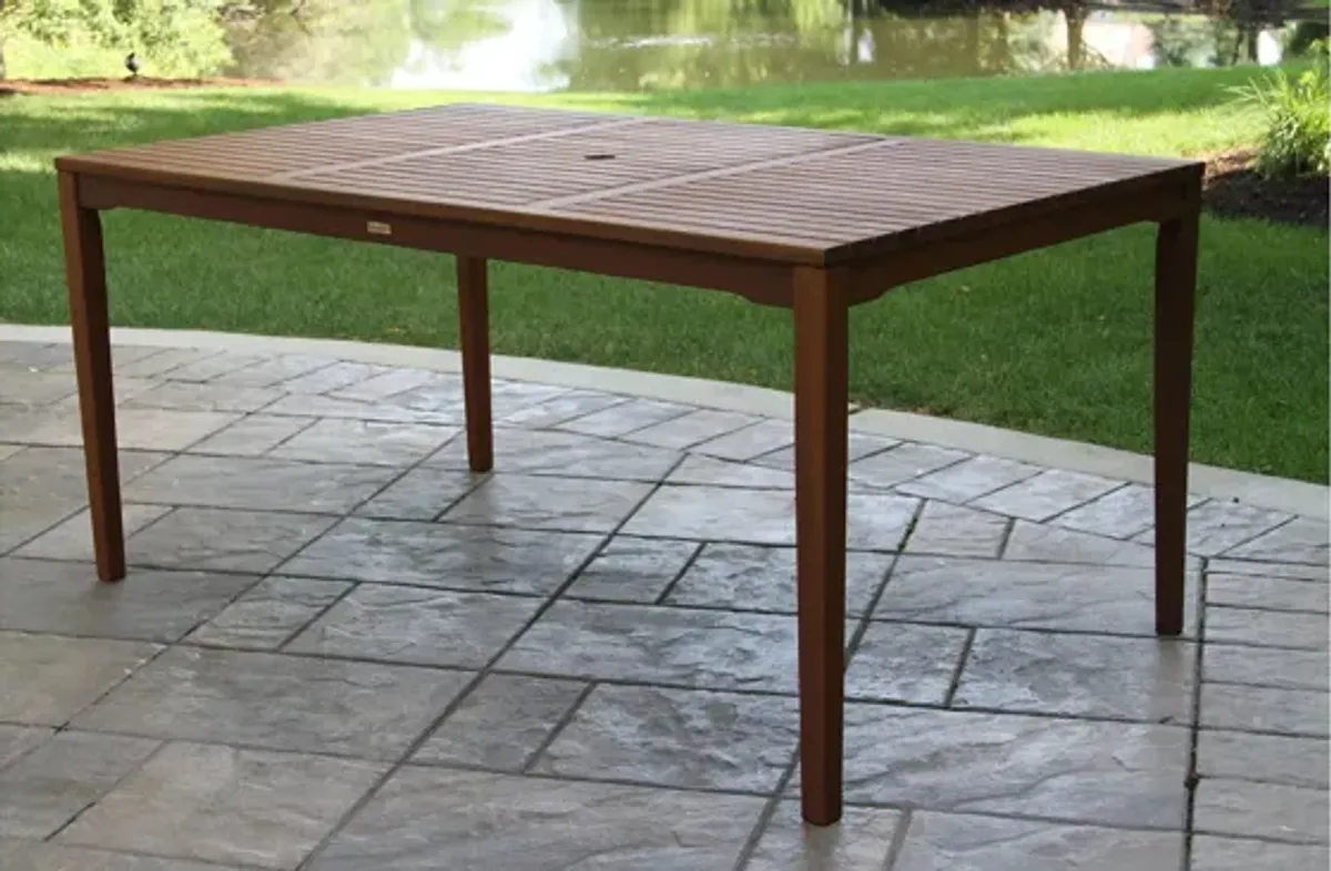 Farmhouse 7-pc. Wicker and Eucalyptus Outdoor Dining Set