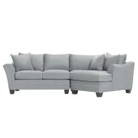 Foresthill 2-pc. Right Hand Cuddler Sectional Sofa in Santa Rosa Ash by H.M. Richards
