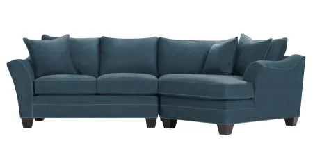 Foresthill 2-pc. Right Hand Cuddler Sectional Sofa in Santa Rosa Denim by H.M. Richards