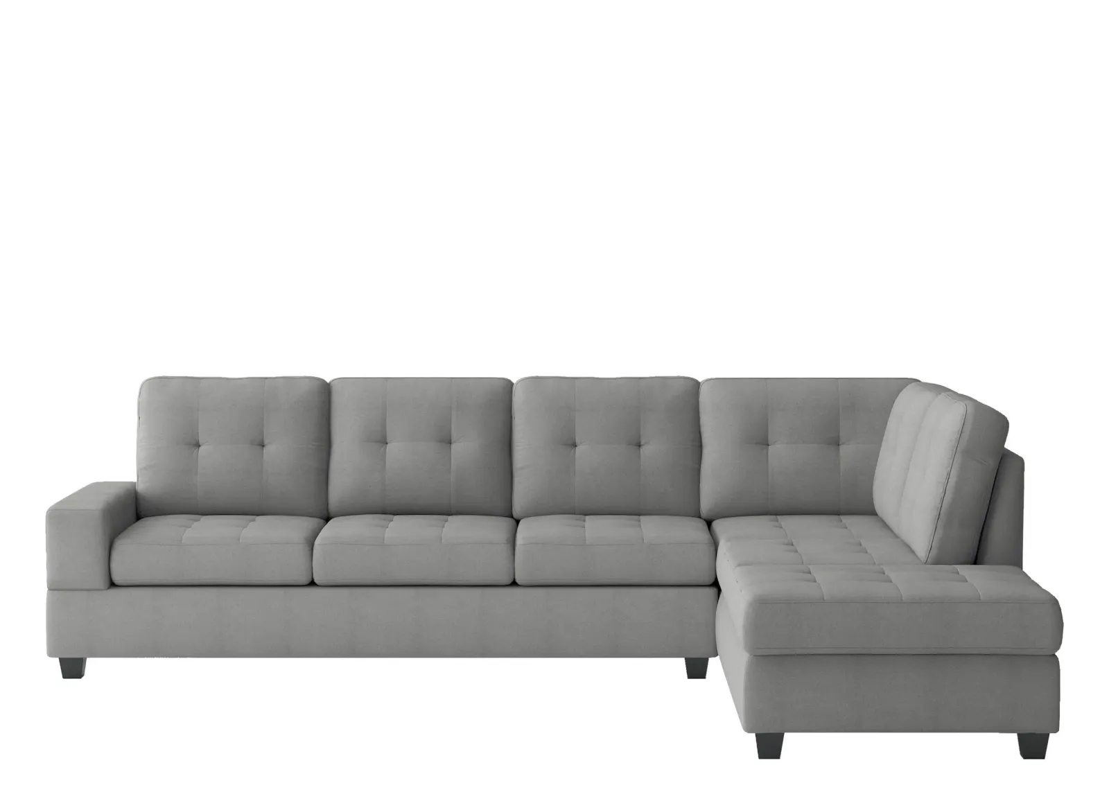 Hedera 2-pc. Sectional Sofa in Gray by Homelegance