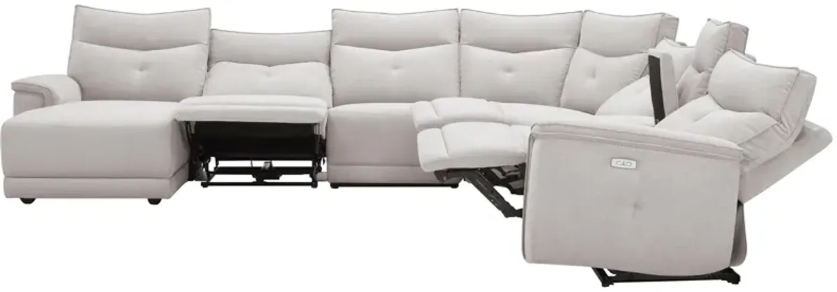 Graceland 7-pc. Sectional Sofa w/Power Headrests