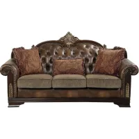 Quigley Sofa in Brown by Homelegance
