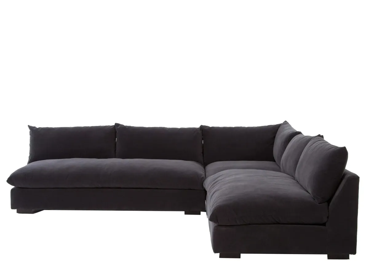 Pathfinder 3-pc. Sectional Sofa in Henry Charcoal by Four Hands