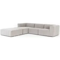 Sparrow 4-pc. Modular Sectional Sofa w/ Ottoman in Napa Sandstone by Four Hands