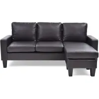Jenna Reversible Sofa Chaise in Cappuccino by Glory Furniture
