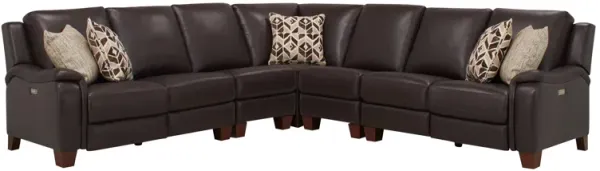 Ramiro Leather 5-pc. Power Sectional