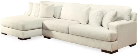 Zada 2-pc. Sectional with Chaise in Ivory by Ashley Furniture